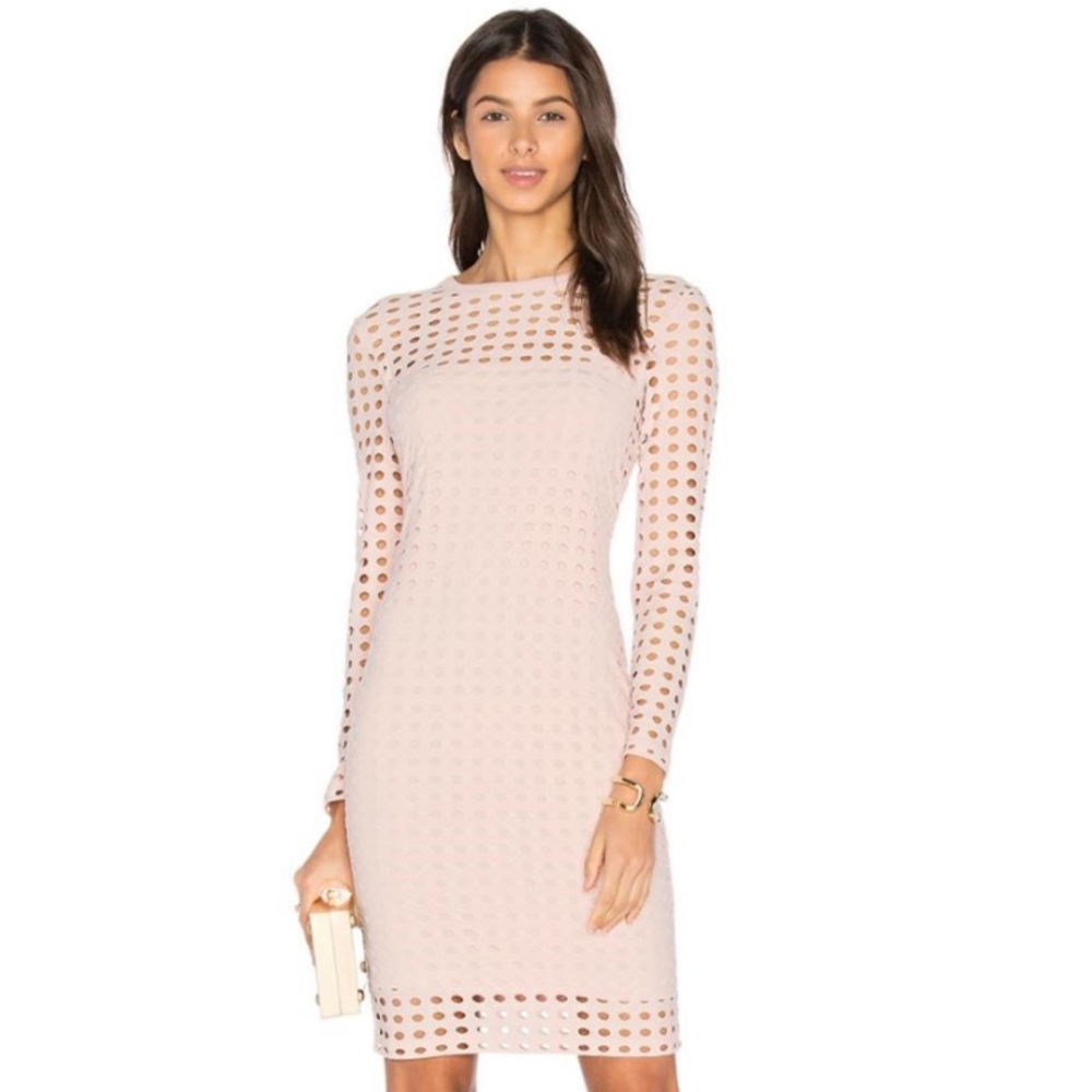 NEW T by Alexander Wang Circular Hole Mini Dress